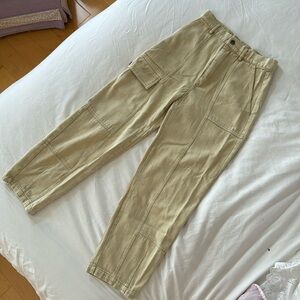 Worn once — beige cargo pants
